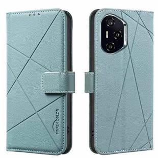 For Honor 300 Pro 5G / 300 Ultra 5G Geometric Pattern RFID Leather Phone Case(Green)
