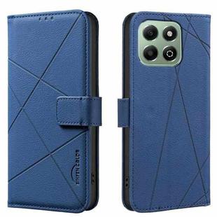 For Honor X6B Geometric Pattern RFID Leather Phone Case(Blue)
