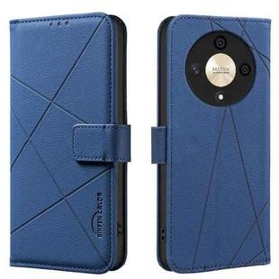 For Honor X9B / Magic6 Lite Geometric Pattern RFID Leather Phone Case(Blue)