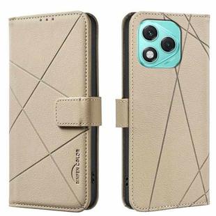 For Honor 400 Lite Geometric Pattern RFID Leather Phone Case(Beige)
