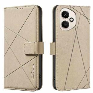 For Honor 400 Global 156.5mm Geometric Pattern RFID Leather Phone Case(Beige)