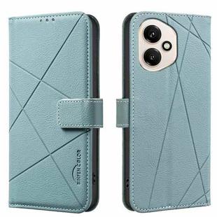 For Honor 400 Global 156.5mm Geometric Pattern RFID Leather Phone Case(Green)