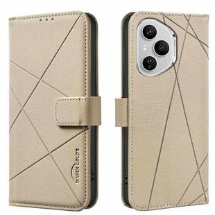 For Honor 400 Pro Global 160.8mm Geometric Pattern RFID Leather Phone Case(Beige)