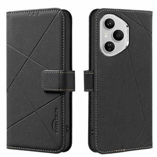 For Honor 400 Pro Global 160.8mm Geometric Pattern RFID Leather Phone Case(Black)