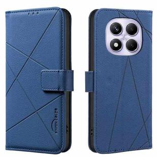 For Redmi Note 14 Pro 4G Geometric Pattern RFID Leather Phone Case(Blue)