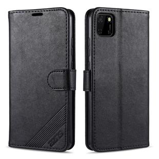 For Huawei Y5p AZNS Sheepskin Texture Horizontal Flip Leather Case with Holder & Card Slots & Wallet(Black)