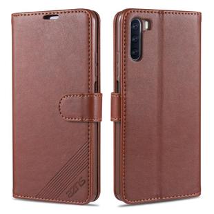 For Huawei Maimang 9 AZNS Sheepskin Texture Horizontal Flip Leather Case with Holder & Card Slots & Wallet(Brown)
