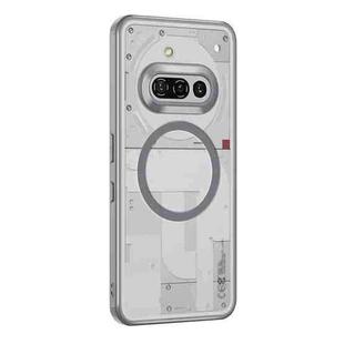 For Nothing Phone 3a Pro MagSafe Armor Clear TPU Hybrid PC Phone Case(Grey)