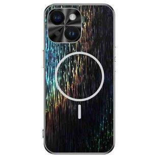 For iPhone 13 Dazzling Acrylic Shockproof MagSafe Phone Case(Black)