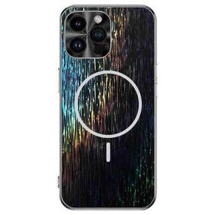For iPhone 12 Pro Max Dazzling Acrylic Shockproof MagSafe Phone Case(Black)
