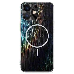 For iPhone 12 Dazzling Acrylic Shockproof MagSafe Phone Case(Black)