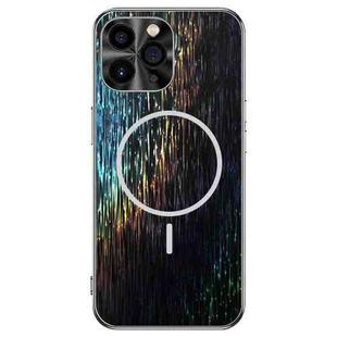 For iPhone 11 Pro Max Dazzling Acrylic Shockproof MagSafe Phone Case(Black)