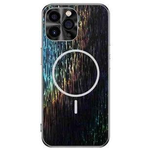For iPhone 11 Pro Dazzling Acrylic Shockproof MagSafe Phone Case(Black)