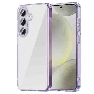 For Samsung Galaxy S25 5G / S24 5G PC Hybrid TPU Airbag Shockproof Phone Case(Transparent Purple)