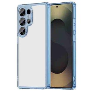 For Samsung Galaxy S25 Ultra 5G PC Hybrid TPU Airbag Shockproof Phone Case(Transparent Blue)