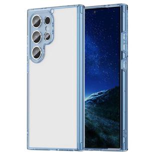 For Samsung Galaxy S24 Ultra 5G PC Hybrid TPU Airbag Shockproof Phone Case(Transparent Blue)