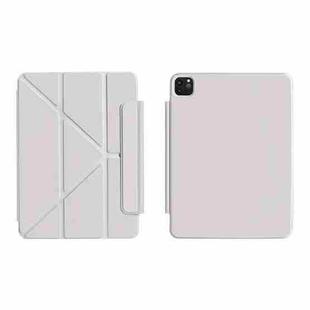 For iPad Air 13 2025 / 2024 / Pro 12.9 WIWU Smart Magnetic Double-sided Clip Leather Tablet Case(Grey)
