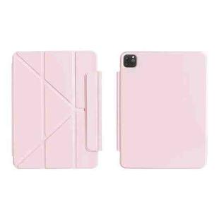 For iPad Air 13 2025 / 2024 / Pro 12.9 WIWU Smart Magnetic Double-sided Clip Leather Tablet Case(Pink)