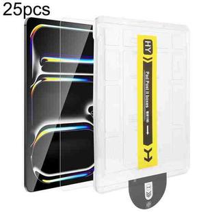 For iPad Air 13 2024 / iPad Pro 13 2024 25pcs Dust-Free Easy Install HD Tempered Glass Film