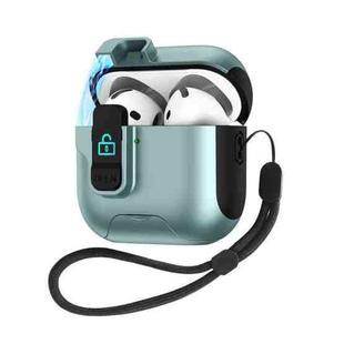 For AirPods 4 Automatic Pop-up Cover Holder Earphone Case with Switch Lock(Green)
