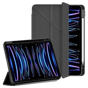 For iPad Air 13 2025 / 2024 / Pro 12.9 WIWU 360 Rotation Magnetic Leather Tablet Case(Black)