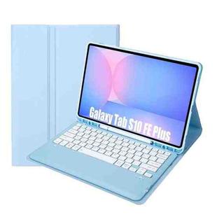 For Samsung Galaxy Tab S10 FE+ A820B Pen Slot Detachable Bluetooth Keyboard Leather Tablet Case(Sky Blue)
