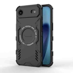 For iPhone 17 Air Butterfly Armor MagSafe Magnetic Ring Shockproof Phone Case(Black)