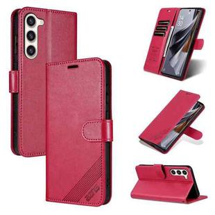 For Samsung Galaxy S23+ 5G AZNS Sheepskin Texture Flip Leather Phone Case(Red)