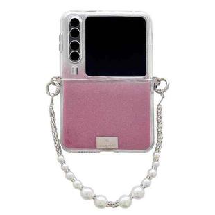 For Huawei Pura X TPU Side Buckle Glitter Portable Style Phone Case(Gradient Pink)