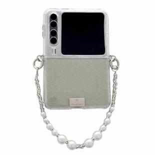 For Huawei Pura X TPU Side Buckle Glitter Portable Style Phone Case(Gradient Green)
