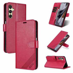 For Samsung Galaxy A15 AZNS Sheepskin Texture Flip Leather Phone Case(Red)