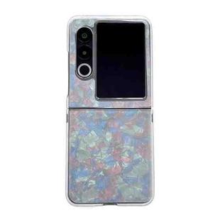 For ZTE nubia Flip2 Pearlescent Shell Texture Phone Case(Colored Glaze)