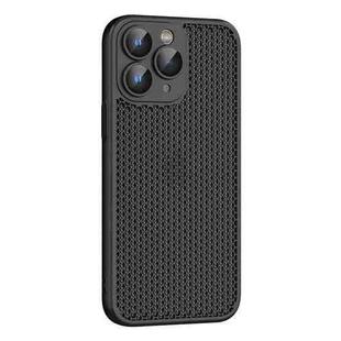 For iPhone 11 Pro Max Cooling Skin Feel PC Phone Case with Lens Film(Black)