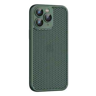 For iPhone 11 Pro Max Cooling Skin Feel PC Phone Case with Lens Film(Alpine Green)