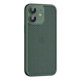 For iPhone 11 Cooling Skin Feel PC Phone Case with Lens Film(Alpine Green)