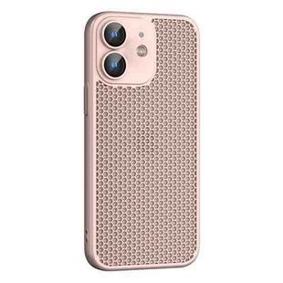 For iPhone 11 Cooling Skin Feel PC Phone Case with Lens Film(Pink)