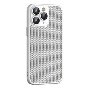 For iPhone 11 Pro Cooling Skin Feel PC Phone Case with Lens Film(White)
