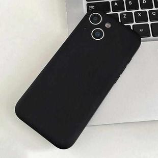 For iPhone 14 Plus Fine Hole Insert Card Slot TPU Phone Case(Black)