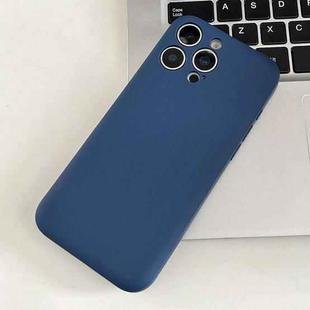 For iPhone 14 Pro Fine Hole Insert Card Slot TPU Phone Case(Blue)