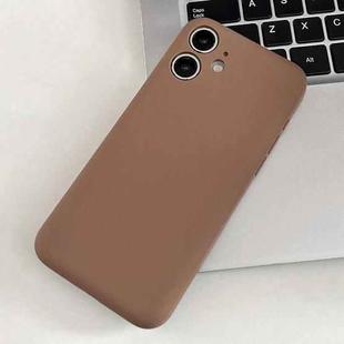 For iPhone 11 Fine Hole Insert Card Slot TPU Phone Case(Brown)