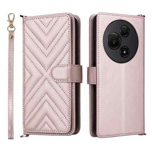 For TCL 60 NxtPaper Multifunctional 6-Card Slots Leather Phone Case with Wrist Strap(Pink)