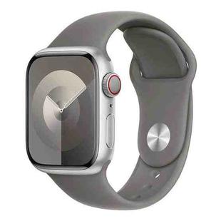 For Apple Watch 46mm / 49mm / 45mm / 44mm xDfind Solid Color Silicone Sports Watch Band(Grey)