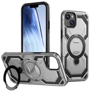 For iPhone 14 / 13 Cooling MagSafe Holder Phone Case(Silver)