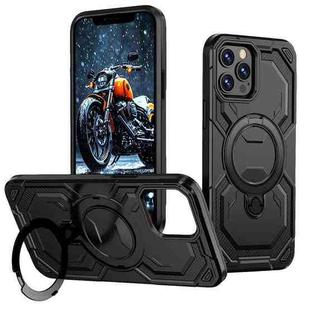 For iPhone 12 Pro / 12 Cooling MagSafe Holder Phone Case(Black)