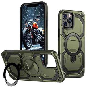 For iPhone 12 Pro / 12 Cooling MagSafe Holder Phone Case(Green)