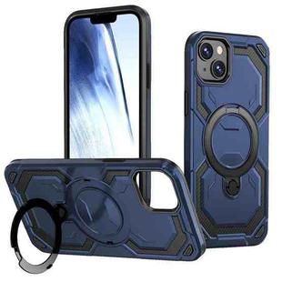For iPhone 15 Cooling MagSafe Holder Phone Case(Blue)