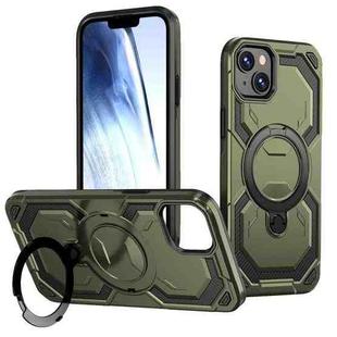 For iPhone 15 Cooling MagSafe Holder Phone Case(Green)