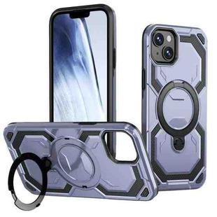 For iPhone 15 Cooling MagSafe Holder Phone Case(Light Blue)