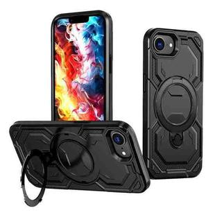 For iPhone 16e Cooling MagSafe Holder Phone Case(Black)