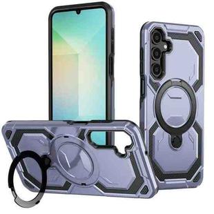For Samsung Galaxy A15 5G / 4G Cooling MagSafe Holder Phone Case(Light Blue)